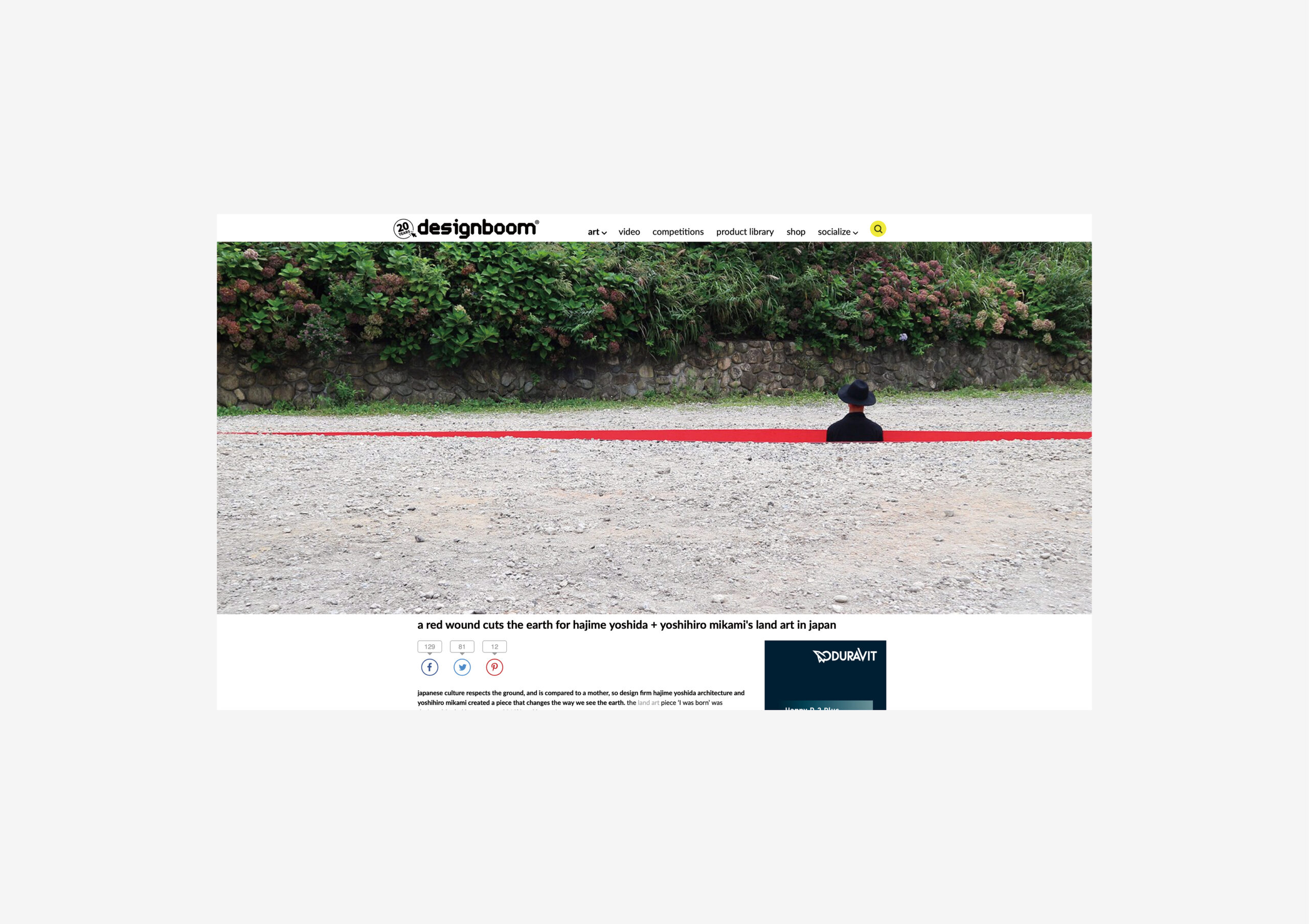 “I was born” Publication in designboom