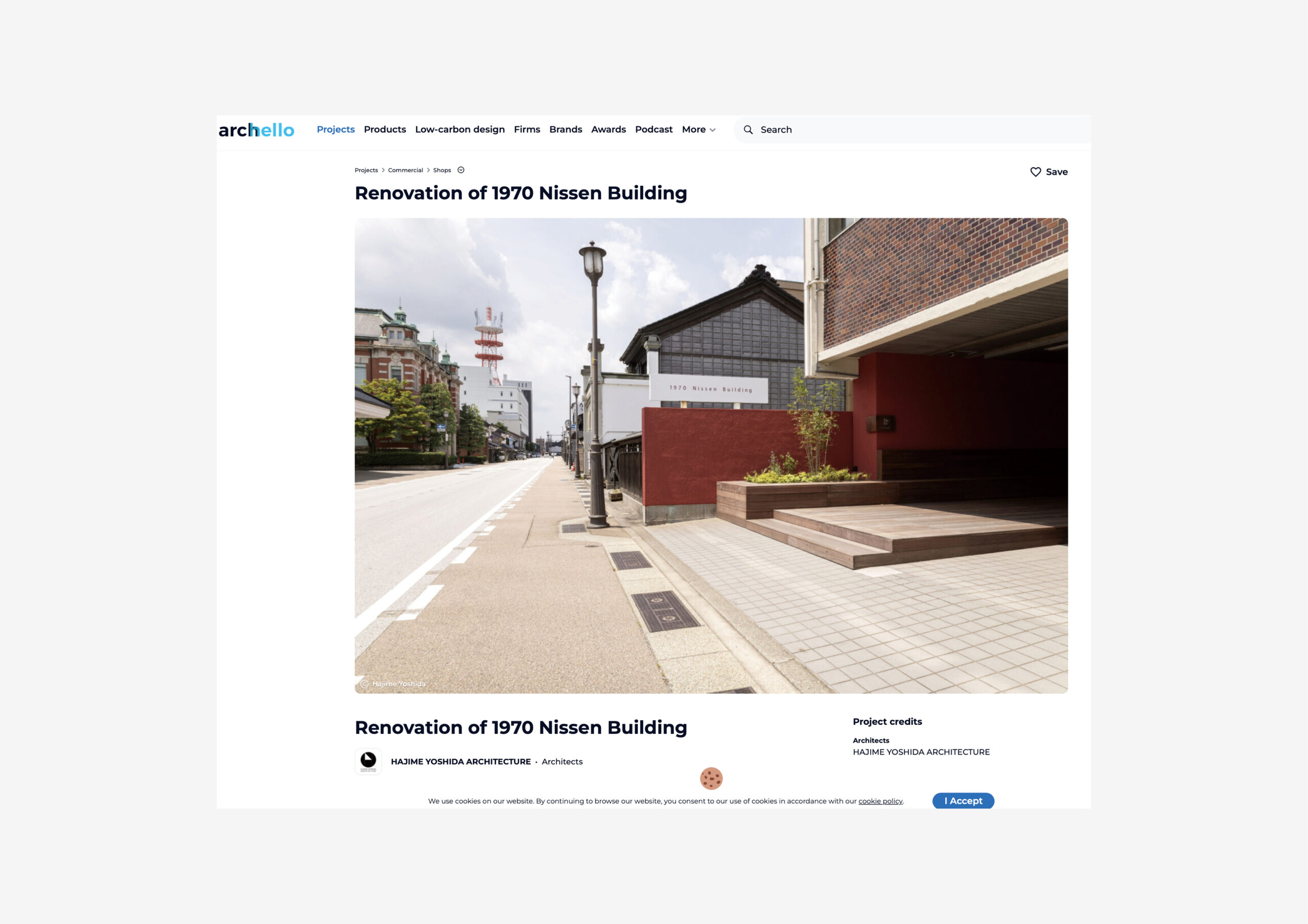 “1970 Nissen Building” Publication in Archello