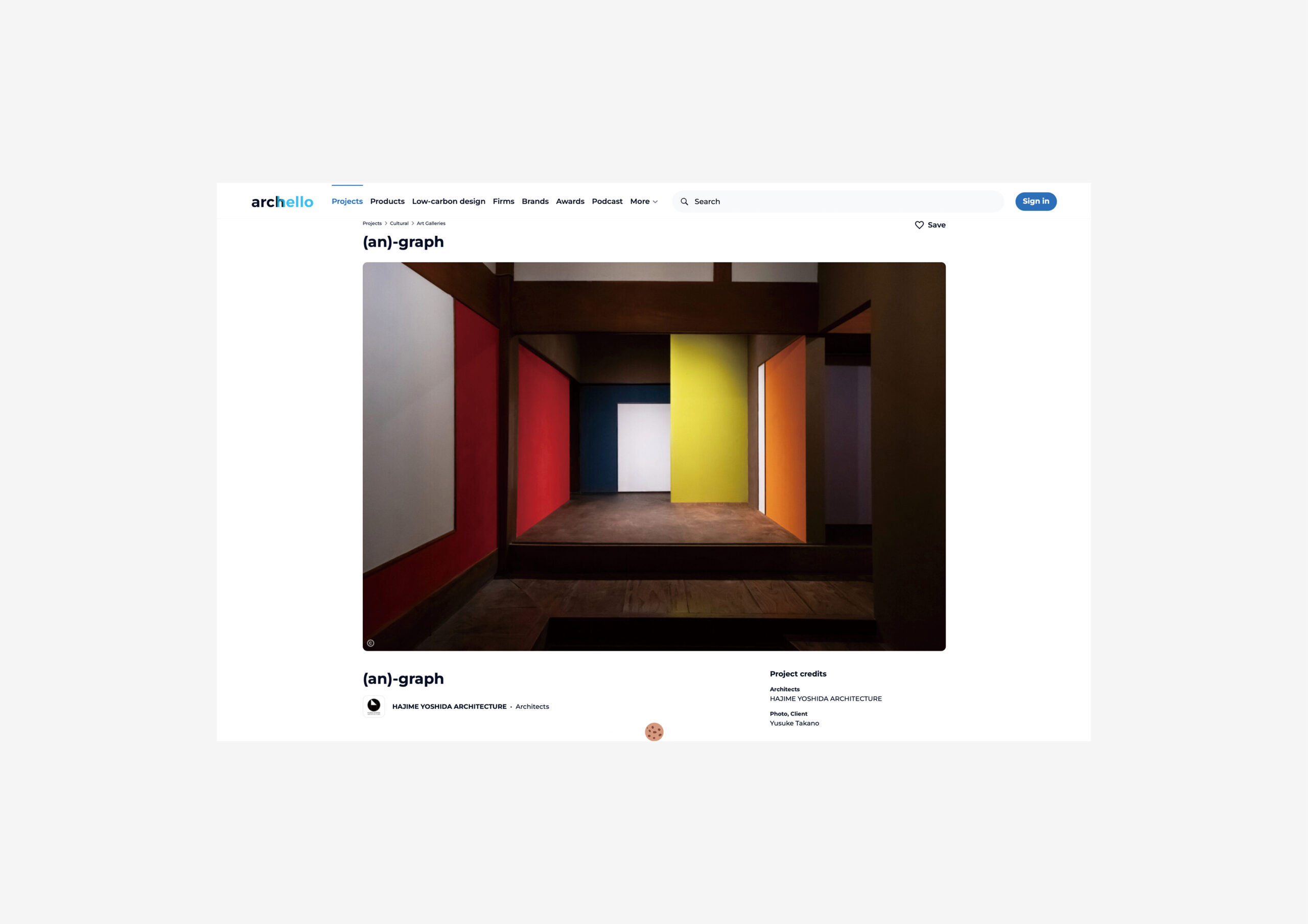 “(an)-graph” Publication in Archello